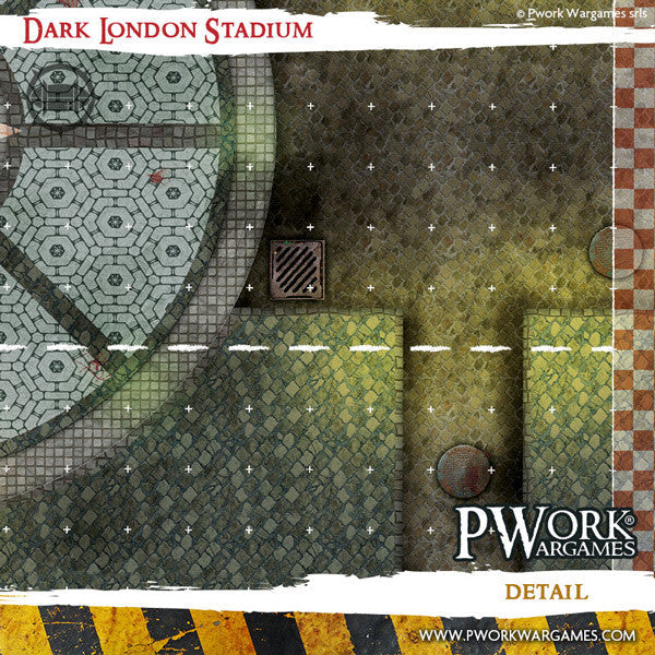 PWork - Blood Bowl - Dark London Stadium - Fantasy Football Mat