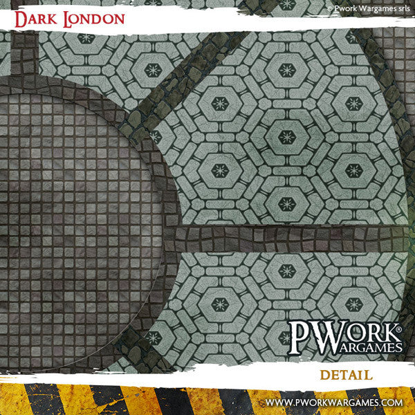 PWork - Dark London - Wargames Terrain Mat - 4X6'
