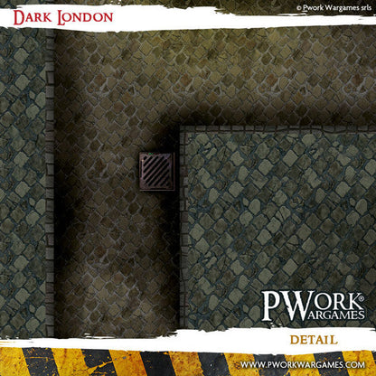 PWork - Dark London - Wargames Terrain Mat - 3X3'