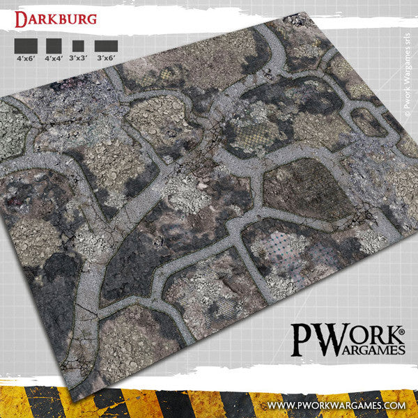PWork - Darkburg - Wargames Terrain Mat - 44X60"