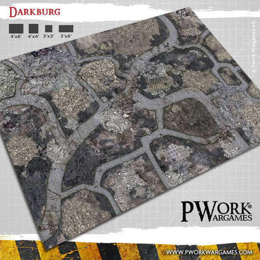 PWork - Darkburg - Wargames Terrain Mat - 3X3'