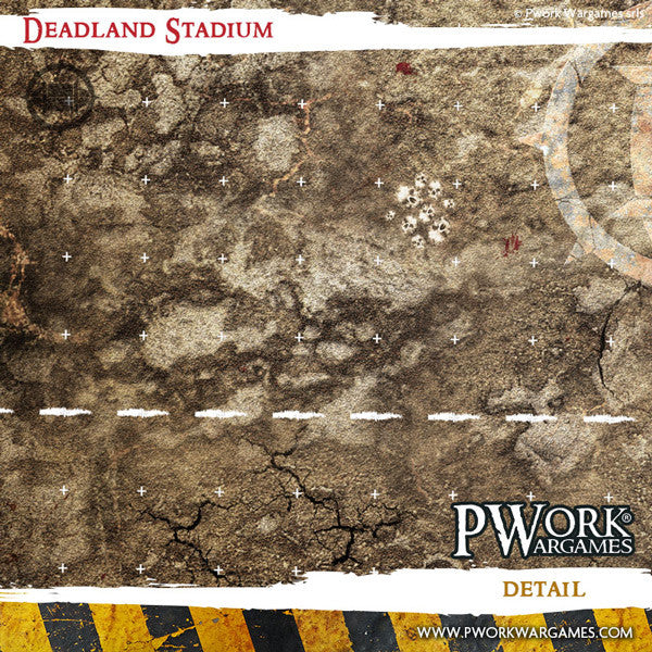 PWork - Blood Bowl - Deadland Stadium - Fantasy Football Mat