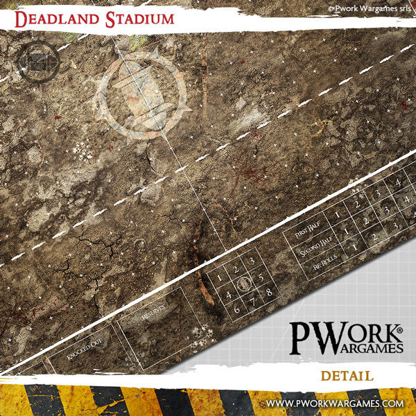 PWork - Blood Bowl - Deadland Stadium - Fantasy Football Mat