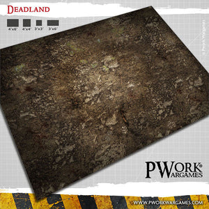PWork - Deadland - Wargames Terrain Mat - 4X4'