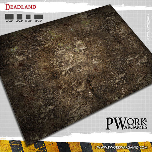 PWork - Deadland - Wargames Terrain Mat - 4X4'