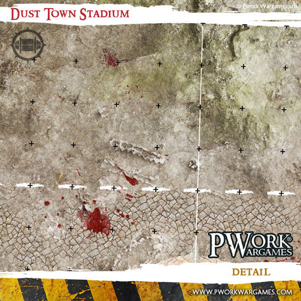 PWork - Blood Bowl - Dust Town Stadium - Fantasy Football Mat