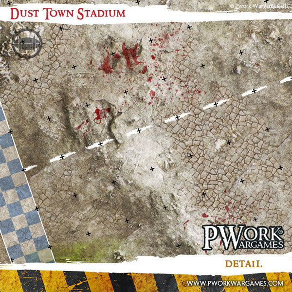 PWork - Blood Bowl - Dust Town Stadium - Fantasy Football Mat