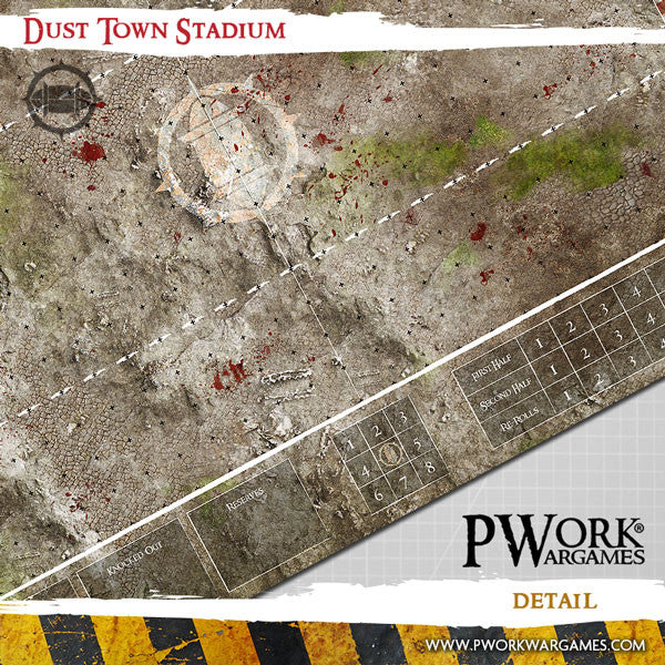 PWork - Blood Bowl - Dust Town Stadium - Fantasy Football Mat