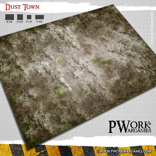 PWork - Dust Town - Wargames Terrain Mat - 3X3'