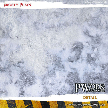 PWork - Frosty Plain - Wargames Terrain Mat - 3X6'