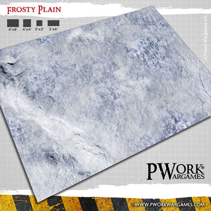 PWork - Frosty Plain - Wargames Terrain Mat - 3X3'