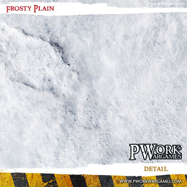 PWork - Frosty Plain - Wargames Terrain Mat - 3X3'