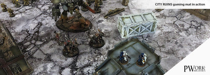 PWork - City Ruins - Wargames Terrain Mat - 44X30"