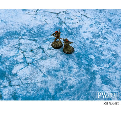 PWork - Ice Planet - Wargames Terrain Mat - 3X6'