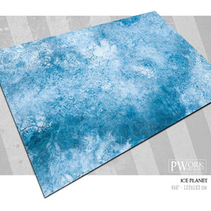 PWork - Ice Planet - Wargames Terrain Mat - 4X6'