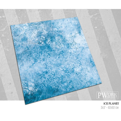 PWork - Ice Planet - Wargames Terrain Mat - 4X4'