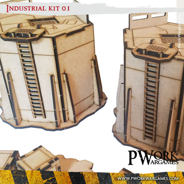 PWork - Industrial 01 - MDF Terrain Scenery