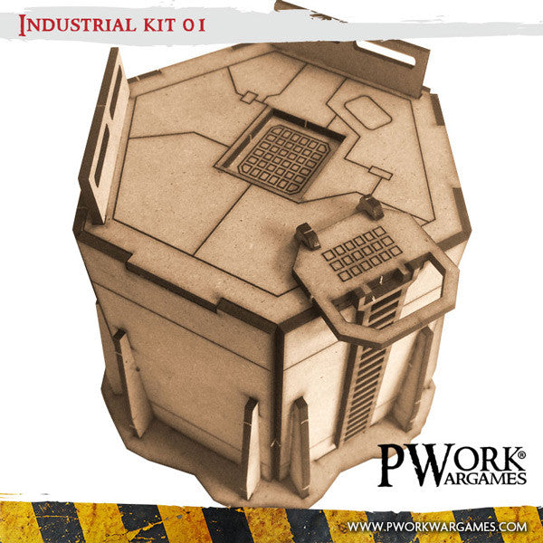 PWork - Industrial 01 - MDF Terrain Scenery