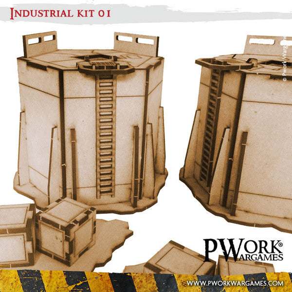 PWork - Industrial 01 - MDF Terrain Scenery
