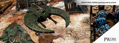 PWork - Industrial Ruins - Wargames Terrain Mat - 22X30"