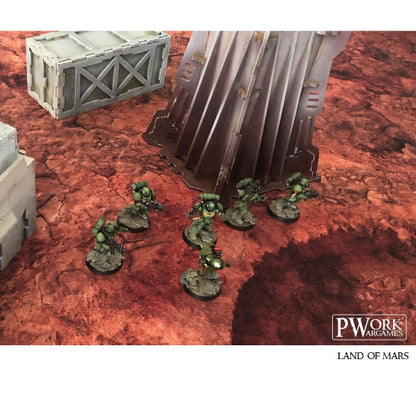 PWork - Lands of Mars - Wargames Terrain Mat - 4X4'