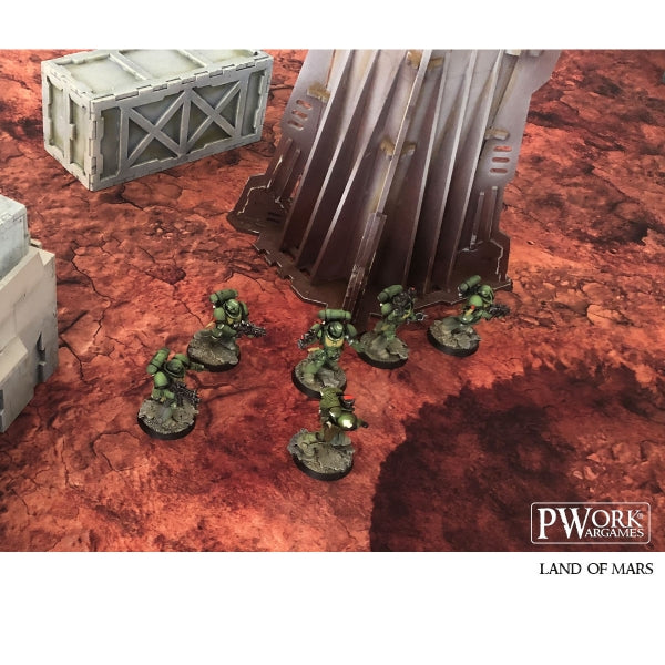 PWork - Lands of Mars - Wargames Terrain Mat - 4X6'