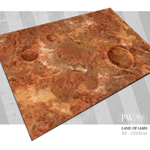 PWork - Lands of Mars - Wargames Terrain Mat - 44X60