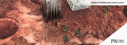 PWork - Lands of Mars - Wargames Terrain Mat - 4X4'