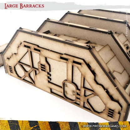 PWork - Large Barracks - MDF Terrain Scenery
