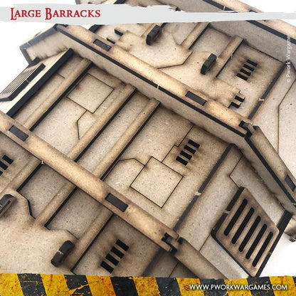PWork - Large Barracks - MDF Terrain Scenery