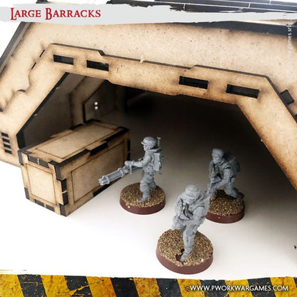 PWork - Large Barracks - MDF Terrain Scenery
