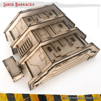 PWork - Large Barracks - MDF Terrain Scenery