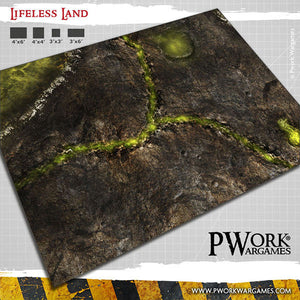 PWork - Lifeless Land - Wargames Terrain Mat - 44X60