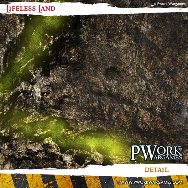 PWork - Lifeless Land - Wargames Terrain Mat - 4X4'