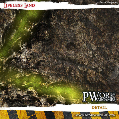 PWork - Lifeless Land - Wargames Terrain Mat - 4X4'