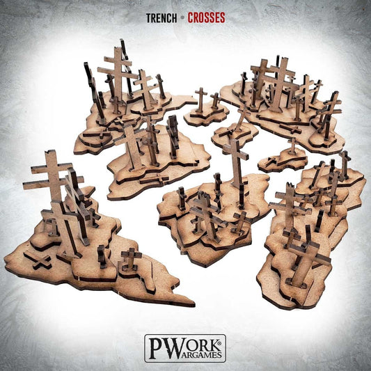 PWork - Trench Crosses - MDF Terrain Scenery