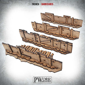 PWork - Trench Barricades - MDF Terrain Scenery
