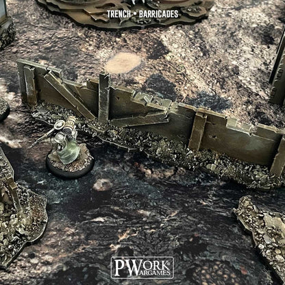 PWork - Trench Barricades - MDF Terrain Scenery