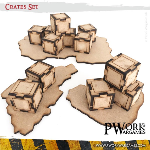 PWork - Crates Set - MDF Terrain Scenery