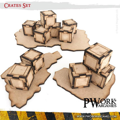 PWork - Crates Set - MDF Terrain Scenery