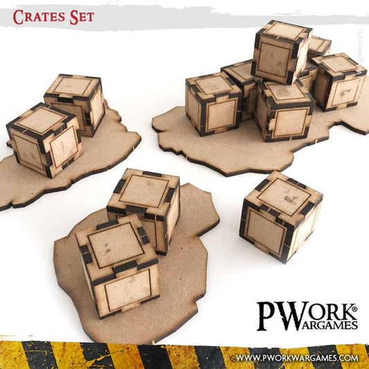 PWork - Crates Set - MDF Terrain Scenery