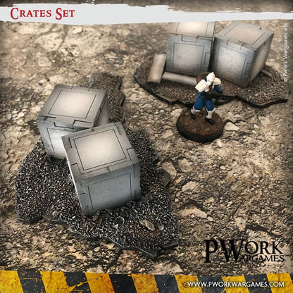 PWork - Crates Set - MDF Terrain Scenery