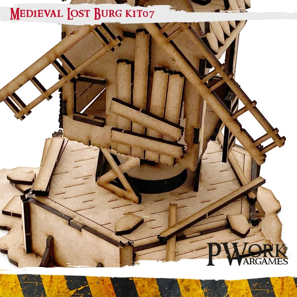 PWork - Medieval Lost Burg 07 - MDF Terrain Scenery