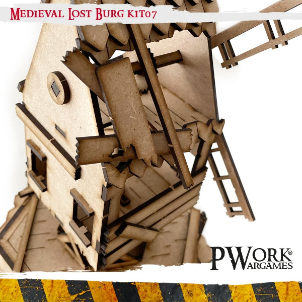 PWork - Medieval Lost Burg 07 - MDF Terrain Scenery