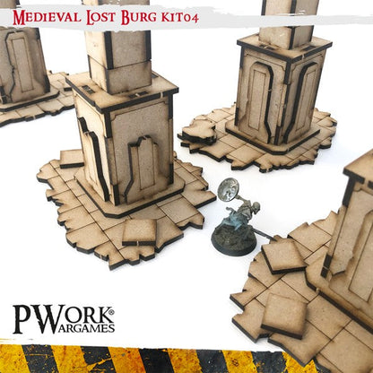 PWork - Medieval Lost Burg 04 - MDF Terrain Scenery