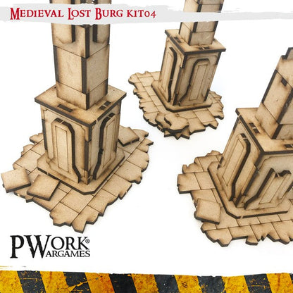 PWork - Medieval Lost Burg 04 - MDF Terrain Scenery