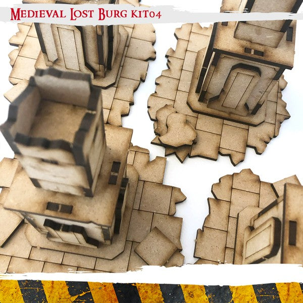 PWork - Medieval Lost Burg 04 - MDF Terrain Scenery