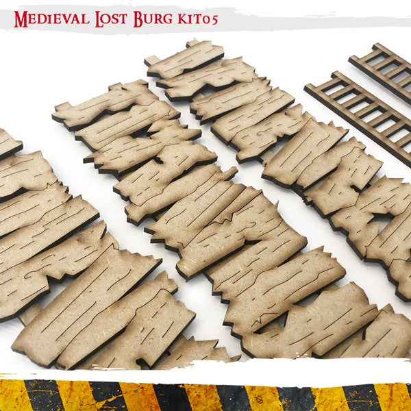PWork - Medieval Lost Burg 05 - MDF Terrain Scenery