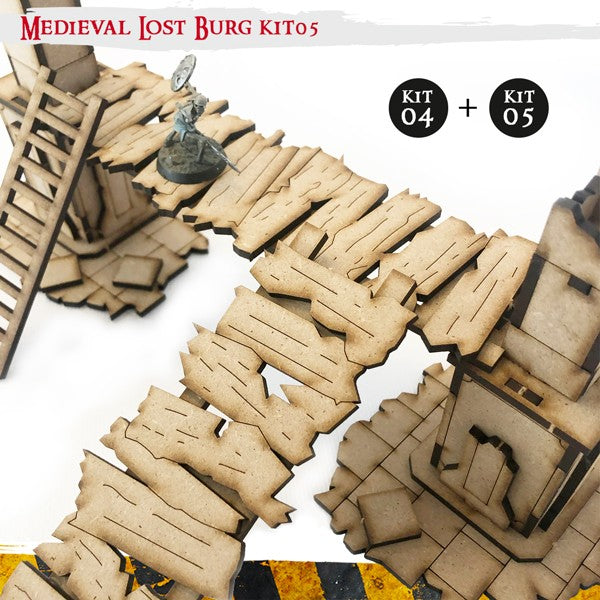 PWork - Medieval Lost Burg 05 - MDF Terrain Scenery