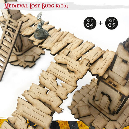 PWork - Medieval Lost Burg 05 - MDF Terrain Scenery